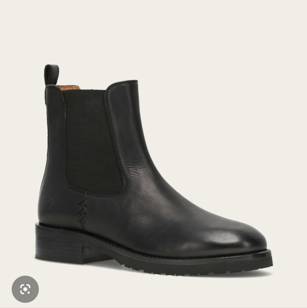 Frye Black Leather Chelsea Boot